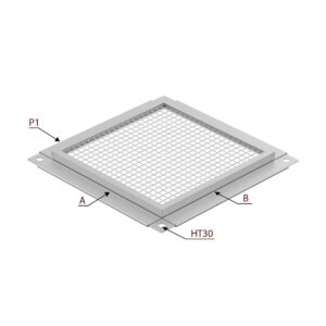 Fond grillagé gaine sur-mesure