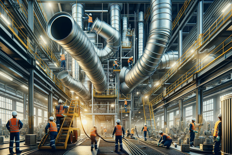 Les défis de l’installation de gaines de ventilation dans les environnements industriels